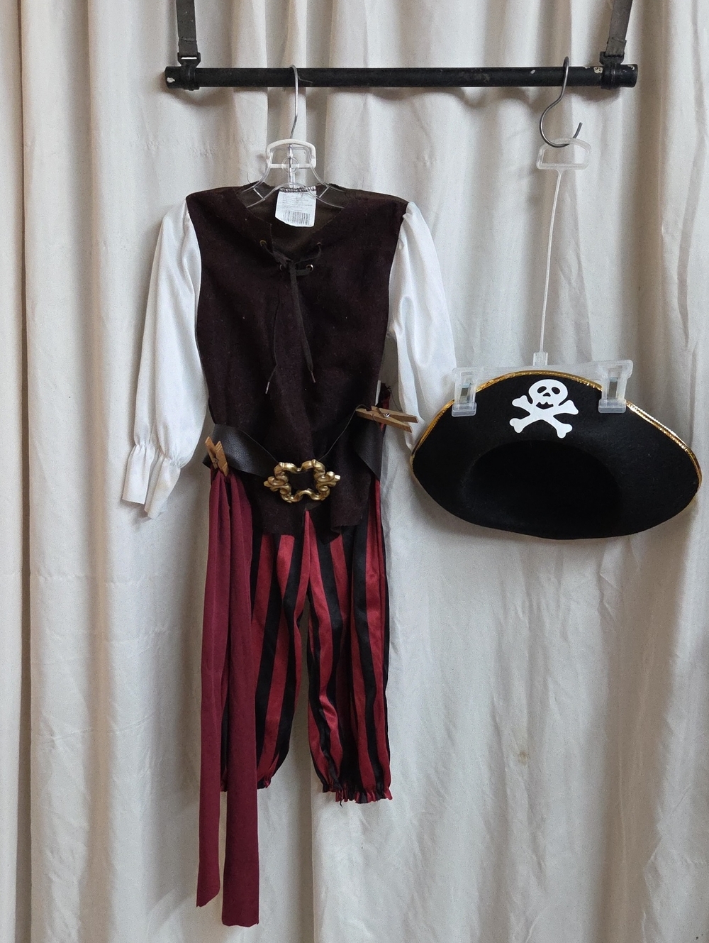 High Seas Buccaneer Child Costume Size 3T-4T Halloween Pirate Outfit